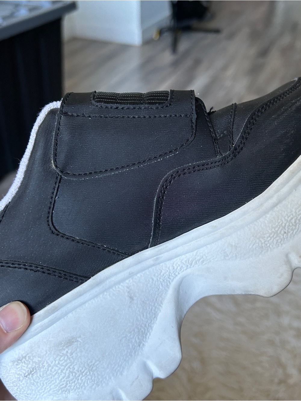 Y2K Grunge “725 Original” Black/White Chunky Platform Style Sneakers - Picture 5 of 8